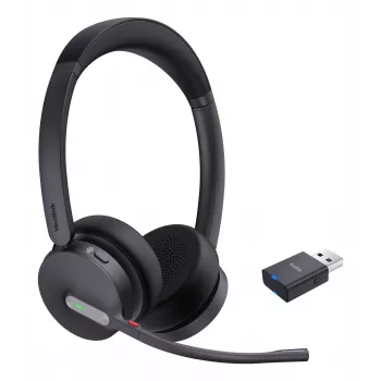 Yealink WH64 Hybrid Dual Teams Headset ασύρματο headset για γραφείο/callcenter Micro-USB Bluetooth μαύρο