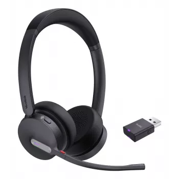 Yealink WH64 Hybrid Dual Teams Headset ασύρματο headset για γραφείο/callcenter Micro-USB Bluetooth μαύρο