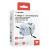 Verbatim Charge 'n' Travel 70W 2C retractable Universal Travel Adapter μπλε