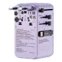 Verbatim Charge 'n' Travel 70W 2C retractable Universal Travel Adapter μωβ