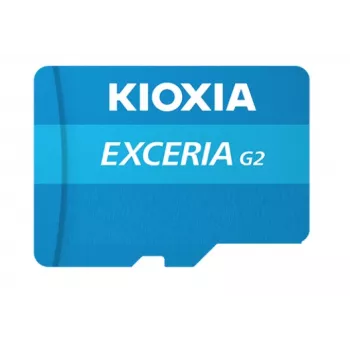 Κάρτα μνήμης MicroSDHC Kioxia EXCERIA G2 128 GB UHS-III U3 V30 A1, ανάγνωση 100 MB/s, εγγραφή 50 MB/s, μπλε
