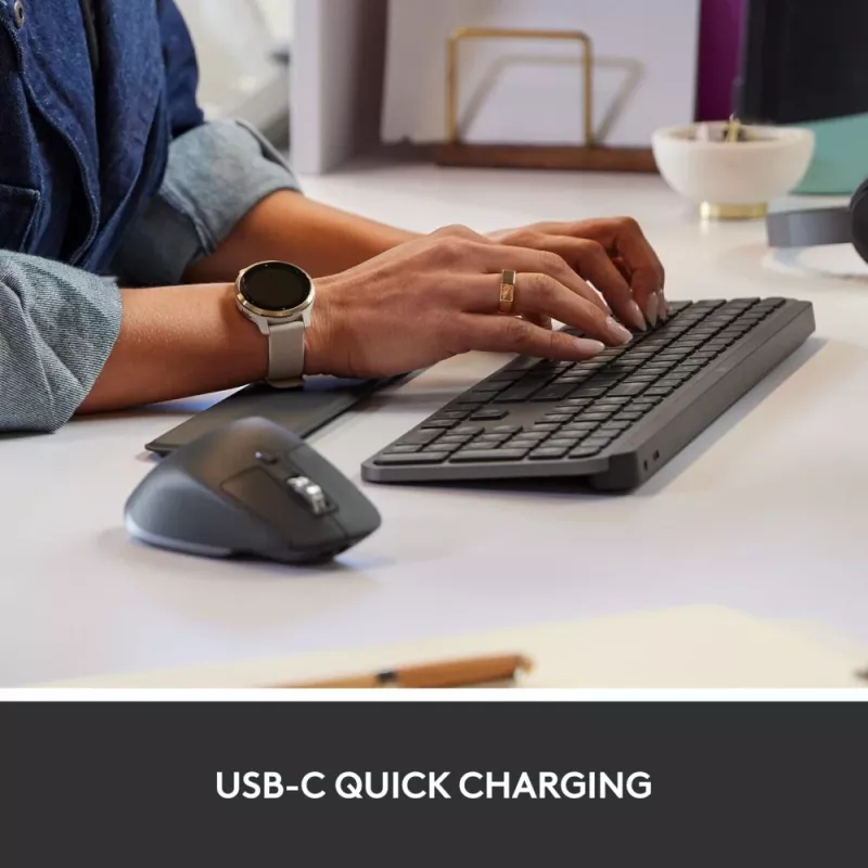 LOGITECH MX Keys Combo For Business Gen 2 - Graphite - Qwertz - γερμανικό