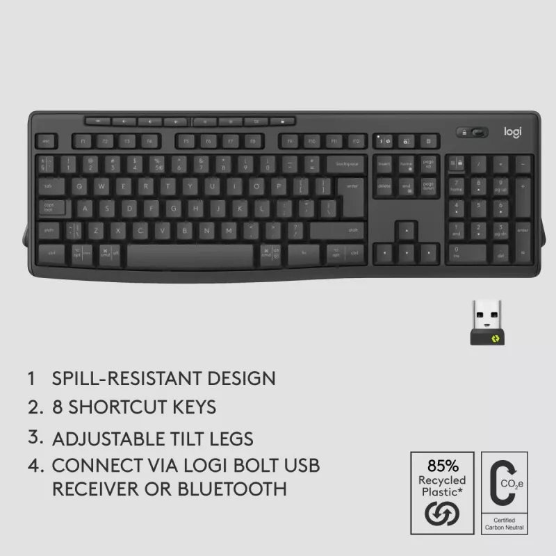 LOGITECH Mk370 Combo For Business Graphite Qwertz γερμανικό