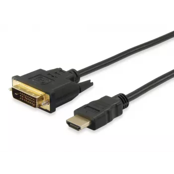 Equip καλώδιο HDMI σε DVI-D Single Link, 2m, 2 m, HDMI, DVI-D, αρσενικό, αρσενικό, χρυσό