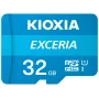 KIOXIA EXCERIA M203 κάρτα μνήμης microSDHC 32GB, UHS-I U1, Class 10, έως 100 MB/s, με προσαρμογέα SD, μπλε