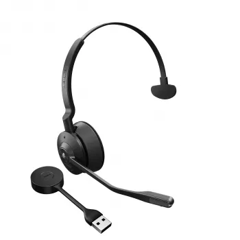 Jabra Engage 55 - USB-A MS Mono, EMEA/APAC, Ασύρματο, Γραφείο/Callcenter, 57 g, Headset, Μαύρο, Titan