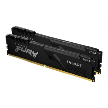 Kingston Technology FURY Beast 64GB 3200MT/s DDR4 CL16 DIMM (Kit of 2) μαύρο