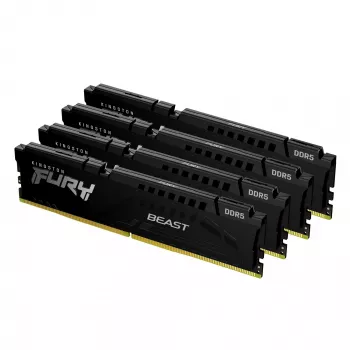 Kingston Technology FURY Beast 128GB 5600MT/s DDR5 CL40 DIMM (Kit of 4) μαύρο XMP