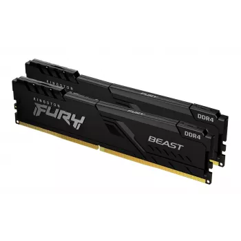 Kingston Technology FURY Beast 32GB 3200MT/s DDR4 CL16 DIMM (Kit of 2) 1Gx8 μαύρο