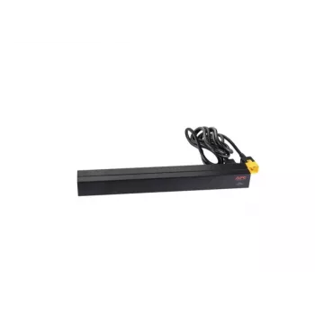 APC AP9565 Basic PDU για rack, 1U, μονοφασική, 16 A, 208/230 V, 3680 W, 12 έξοδοι C13, είσοδος C20, καλώδιο 2,5 m, μαύρη