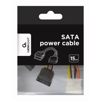 GEMBIRD καλώδιο τροφοδοσίας 15 cm 2x SATA / συσκευασία bulk (cc-sata-psy)