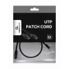 Καλώδιο δικτύου Gembird PP12-0.5M/BK RJ45 Cat5e 0,5m μαύρο