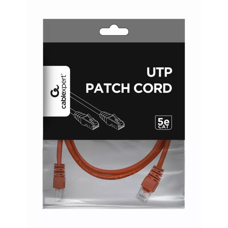 GEMBIRD Καλώδιο Patch - Cat 5e - UTP - 1m - Κόκκινο