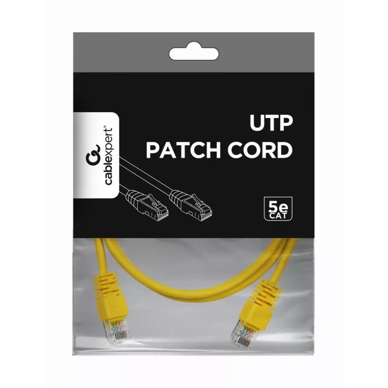 GEMBIRD Καλώδιο Patch - Cat 5e - UTP - 1 m - Κίτρινο