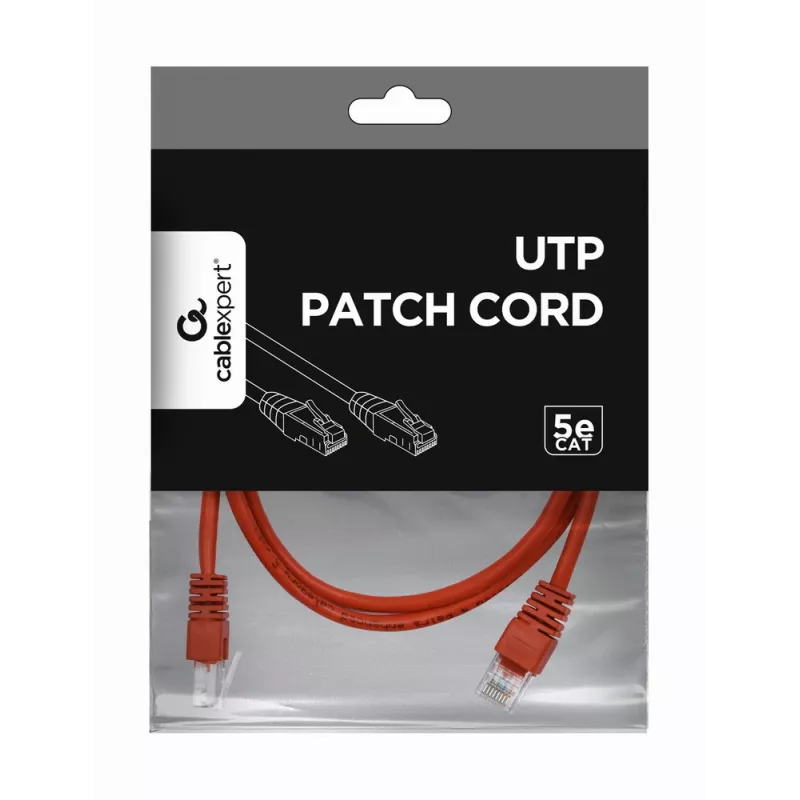 GEMBIRD Καλώδιο Patch - Cat 5e - UTP - 2m - κόκκινο