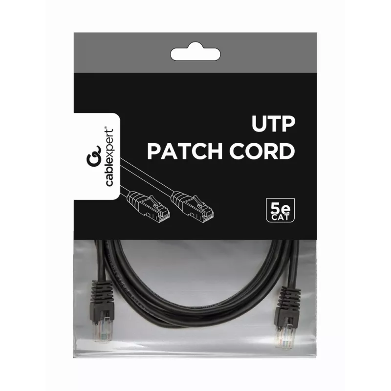 GEMBIRD Καλώδιο Patch - Cat 5e - UTP - 3m - μαύρο