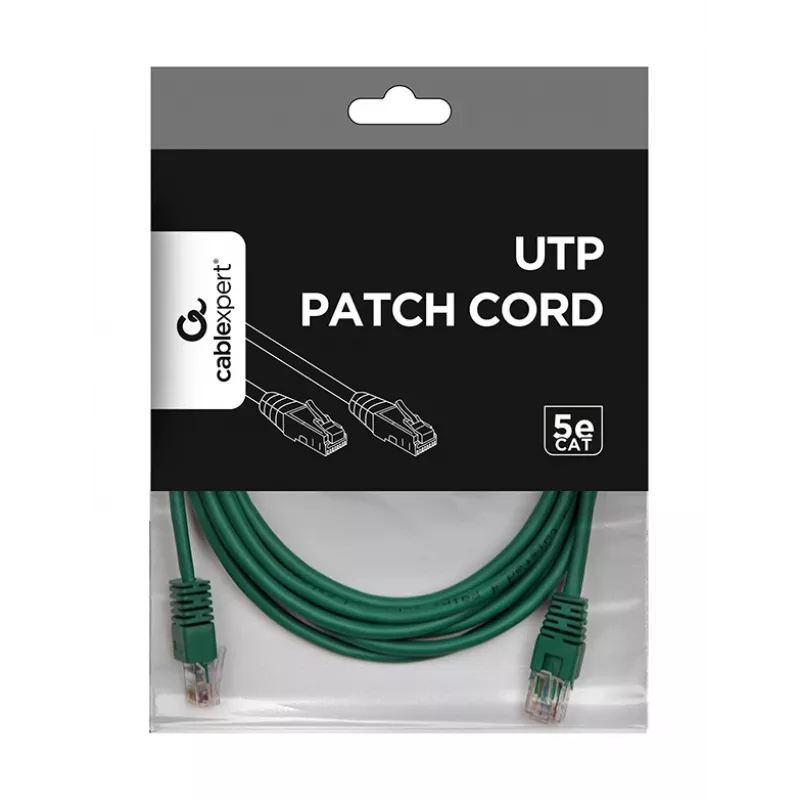 GEMBIRD Καλώδιο Patch - Cat 5e - UTP - 3m - πράσινο