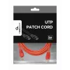 GEMBIRD Καλώδιο Patch - Cat 5e - UTP - 3m - κόκκινο