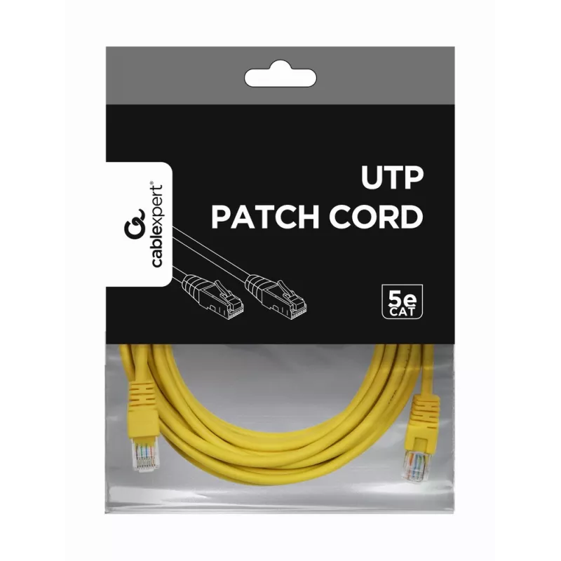 GEMBIRD Καλώδιο Patch - Cat 5e - UTP - 5m - κίτρινο