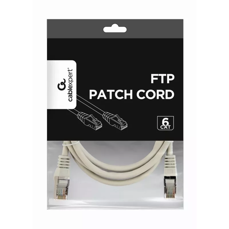 GEMBIRD Καλώδιο Patch - CAT6 - FTP - 1,5 m - γκρι