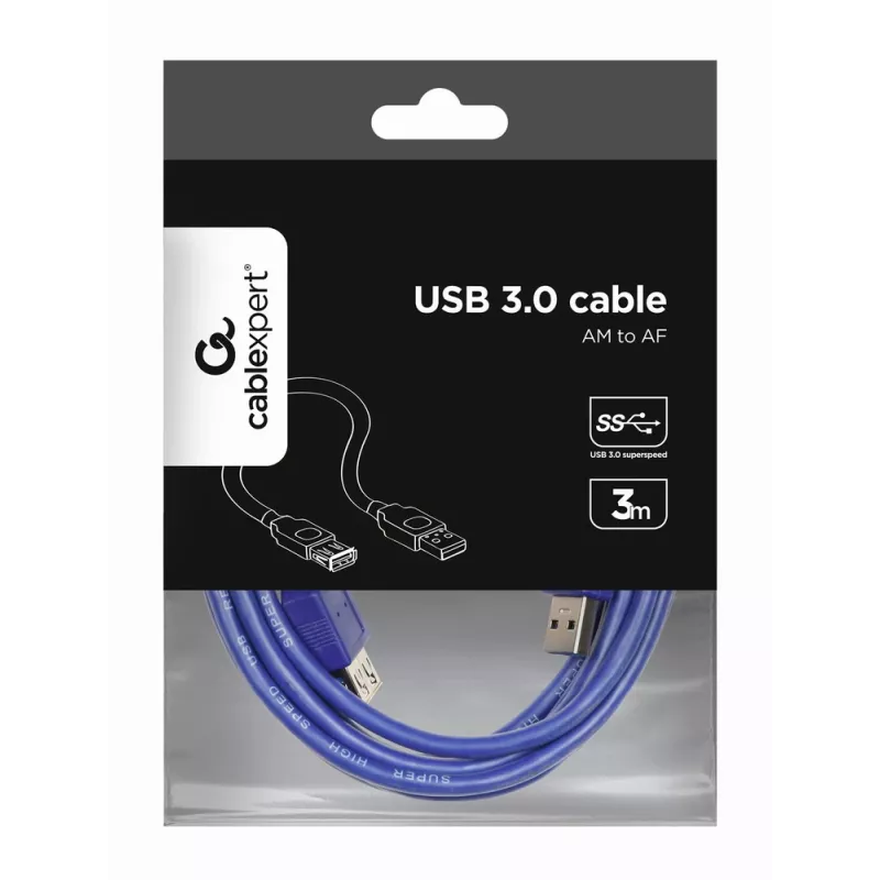 GEMBIRD καλώδιο επέκτασης USB 3.0 3m
