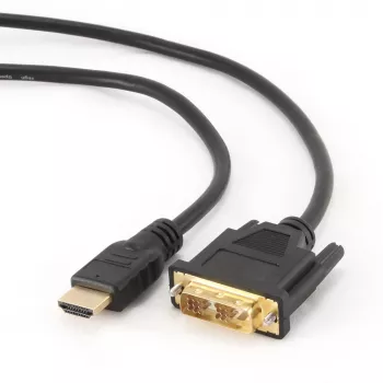 Καλώδιο GEMBIRD HDMI σε DVI αρσενικό-αρσενικό με επιχρυσωμένα βύσματα 2,0 m συσκευασία bulk