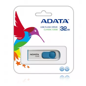 ADATA 32 GB C008 USB stick USB Type-A 2.0 μπλε, λευκό
