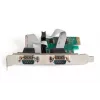 DIGITUS κάρτα επέκτασης Serial I/O, 2 θυρών, PCIe 2 x DB9 αρσενικό με bracket + LP brackets chipset MCS9901