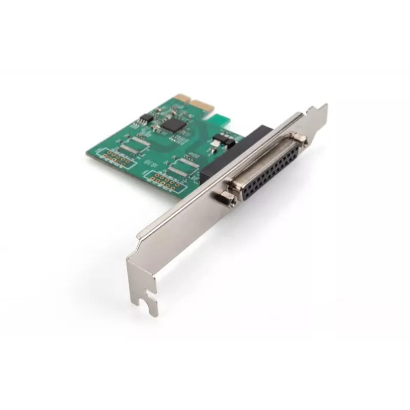 DIGITUS κάρτα επέκτασης Parallel I/O, 1 θύρας, PCIe 1x DB25 θηλυκό