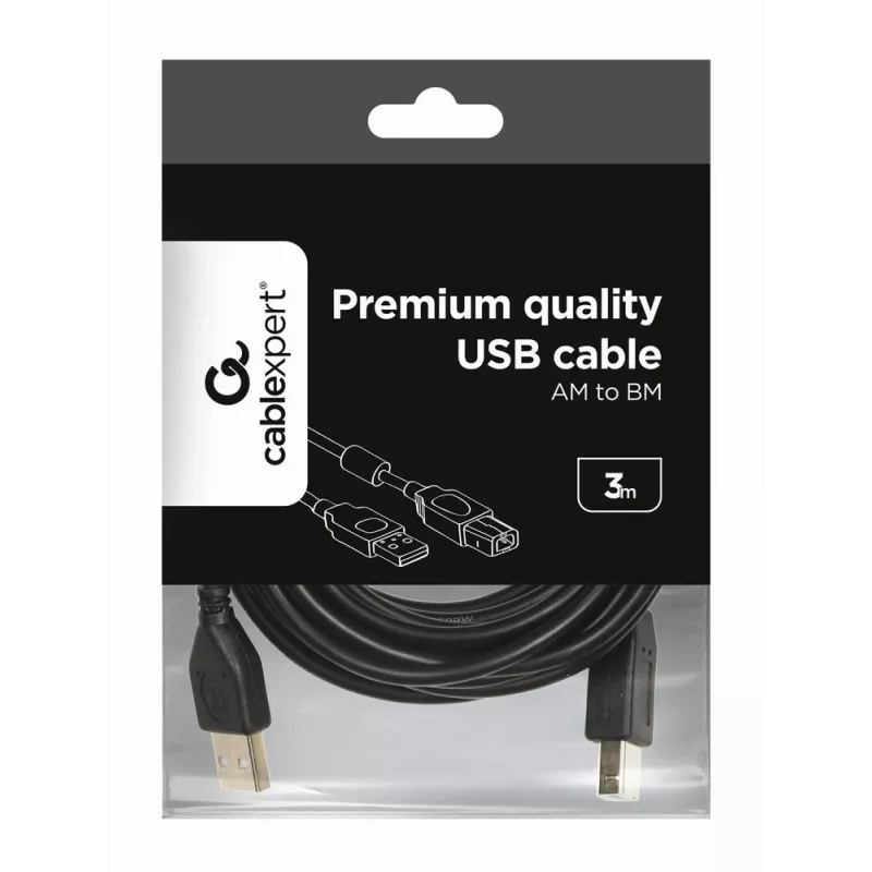 GEMBIRD Premium ποιότητας USB αρσενικό A σε αρσενικό B, 3m