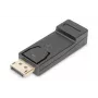 DIGITUS ASSMANN αντάπτορας DisplayPort, DP - HDMI Type A αρσενικό/θηλυκό, με κλείδωμα, CE μαύρο