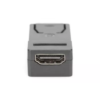 DIGITUS ASSMANN αντάπτορας DisplayPort, DP - HDMI Type A αρσενικό/θηλυκό, με κλείδωμα, CE μαύρο