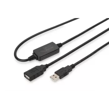 DIGITUS Καλώδιο επαναλήπτη USB 2.0 USB A αρσενικό / A θηλυκή 10m (DA-73100-1)