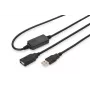 DIGITUS Καλώδιο επαναλήπτη USB 2.0 USB A αρσενικό / A θηλυκή 10m (DA-73100-1)