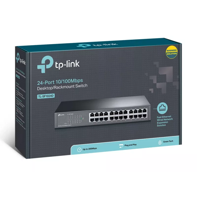 TP-Link TL-SF1024D Δικτυακός διακόπτης Unmanaged Fast Ethernet (10/100) Γκρι