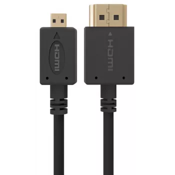 GEMBIRD Καλώδιο HDMI αρσενικό σε Micro-D αρσενικό με επιχρυσωμένα βύσματα 2,0 m μαύρο