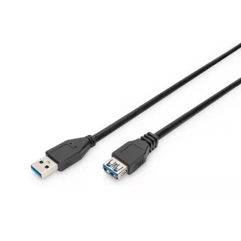 DIGITUS Καλώδιο USB 3.0 επέκτασης Τύπου A αρσενικό/θηλυκό 1,8 m (ak-300203-018-s)