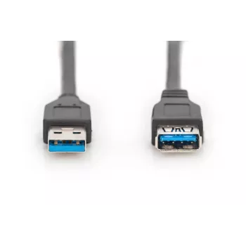 DIGITUS Καλώδιο USB 3.0 επέκτασης Τύπου A αρσενικό/θηλυκό 1,8 m (ak-300203-018-s)