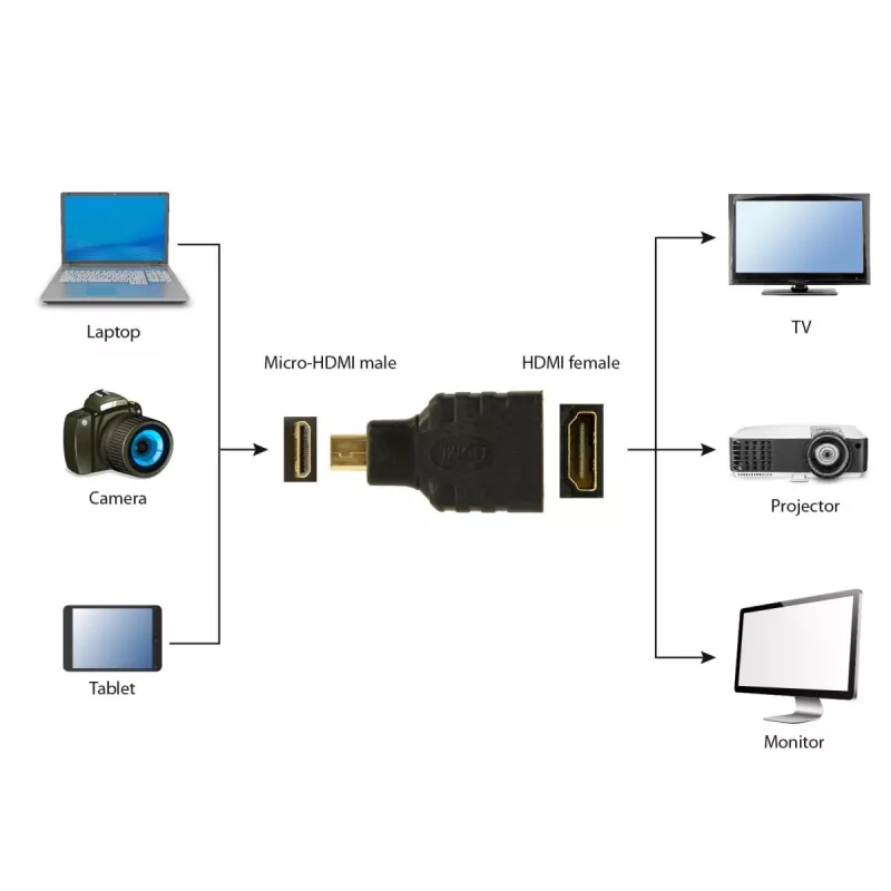 Καλώδιο HDMI σε Micro-HDMI Gembird A-HDMI-FD Μαύρο