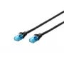 DIGITUS καλώδιο patch - Cat 5e - U-UTP - Snagless - 5m - μαύρο