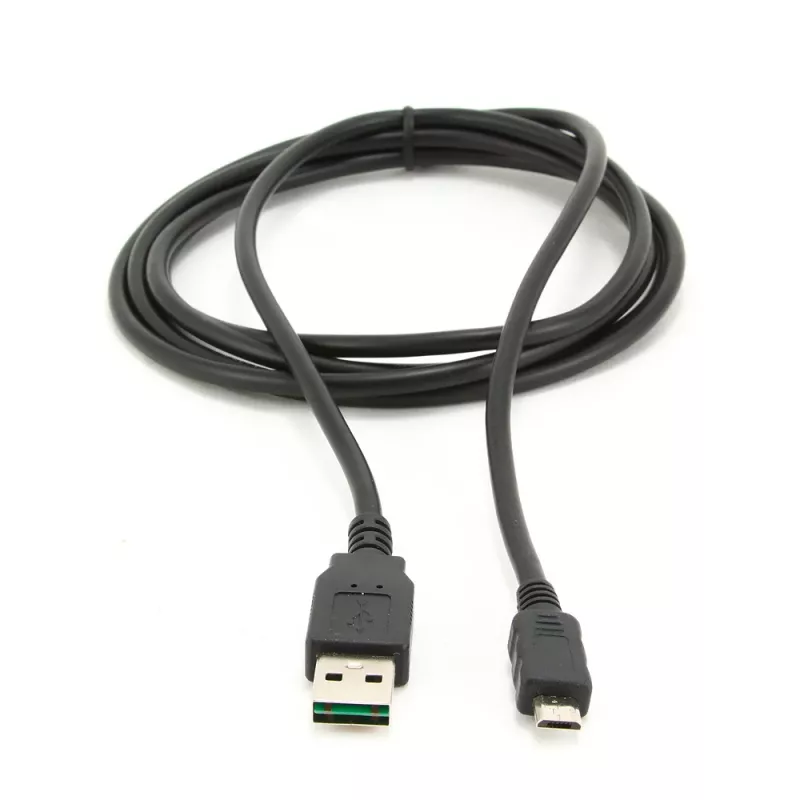 GEMBIRD αμφίδρομο καλώδιο USB 2.0 AM σε Micro-USB, 1m - μαύρο