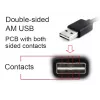 GEMBIRD αμφίδρομο καλώδιο USB 2.0 AM σε Micro-USB, 1m - μαύρο