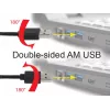 GEMBIRD αμφίδρομο καλώδιο USB 2.0 AM σε Micro-USB, 1m - μαύρο