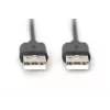 DIGITUS Καλώδιο Σύνδεσης USB A 1m Συμβατό με USB 2.0