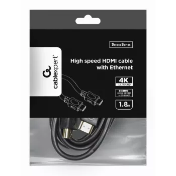 GEMBIRD Καλώδιο HDMI Υψηλής Ταχύτητας με Ethernet - Select Series, 2,0 m
