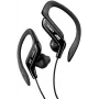 JVC HA-EB75-B-E αθλητικά ακουστικά ενδώτια με αγκίστρι αυτιού, ενσύρματα 3,5 mm, ανθεκτικά σε πιτσιλιές, 16–20000 Hz, καλώδιο 1,2 m, μαύρα