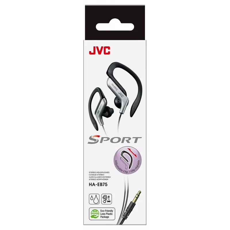 Ακουστικά JVC HA-EB75 Sports Καλώδιο Ασημί