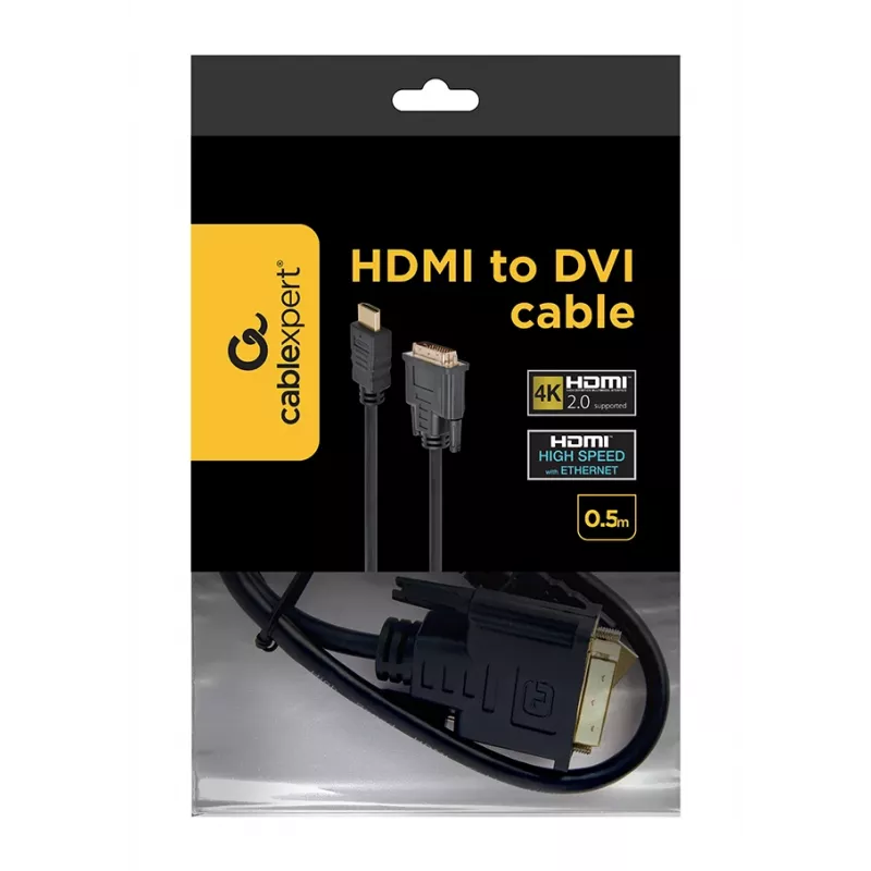 GEMBIRD Καλώδιο HDMI σε DVI (Single Link) 0,5 m