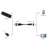 GEMBIRD Καλώδιο USB OTG AF σε Micro BM 15 cm - Μαύρο