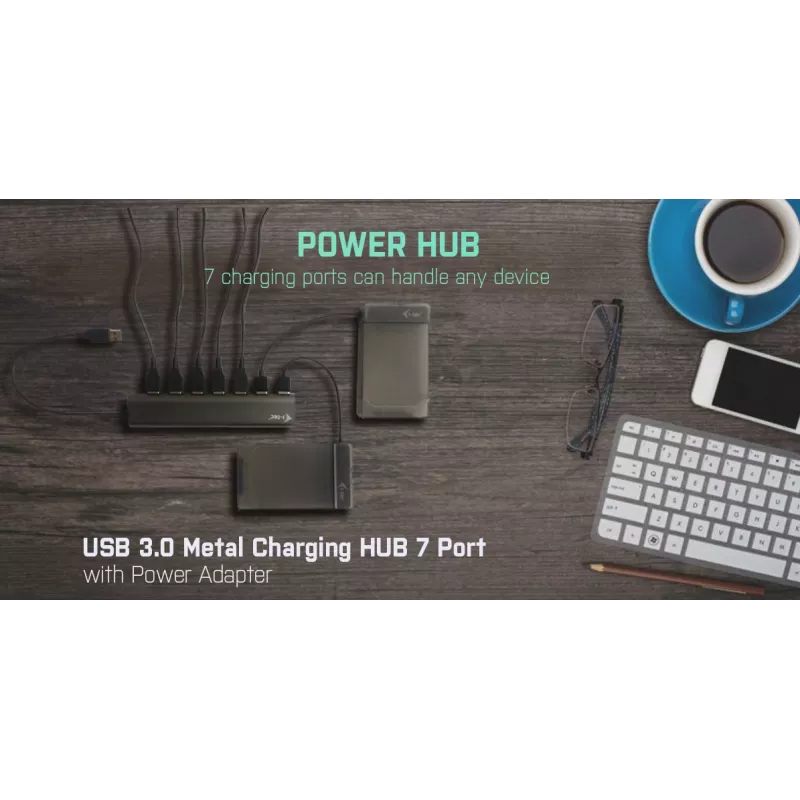 i-tec Metal Superspeed USB 3.0 Hub 7 θυρών